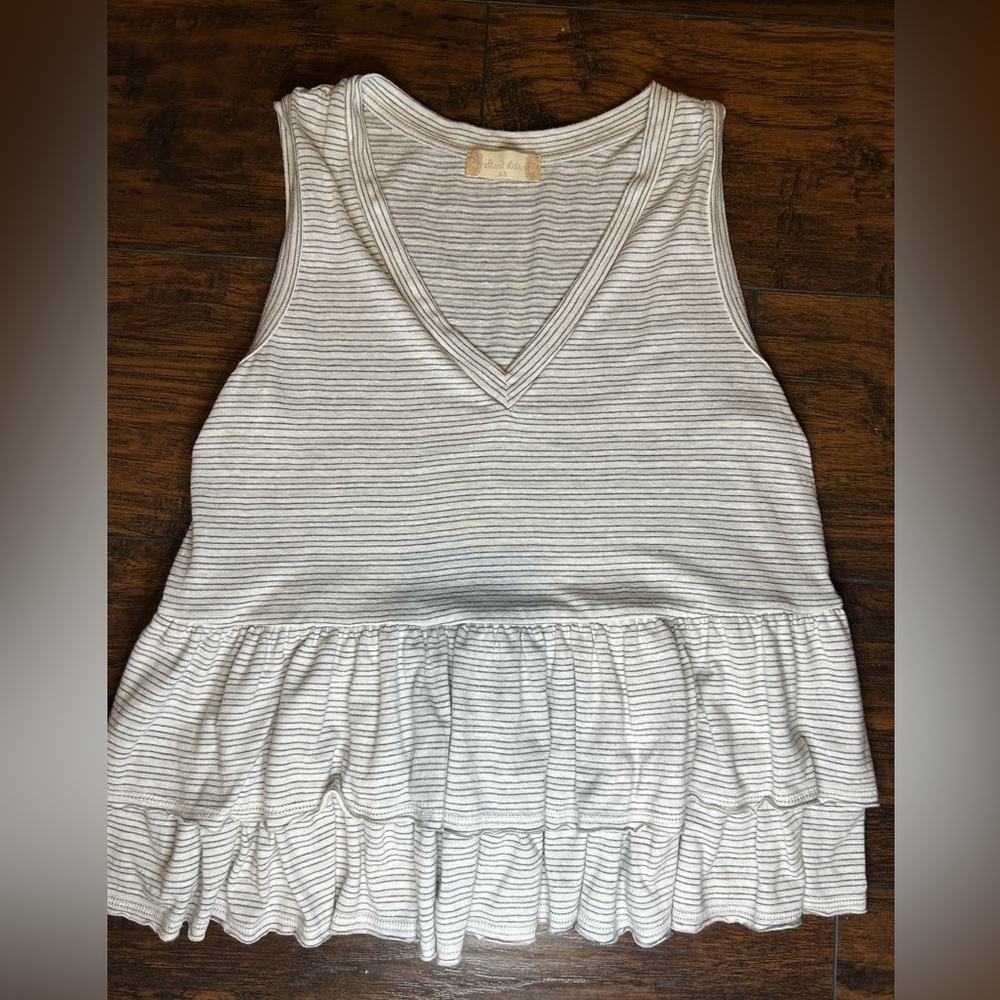 Altar'd State tiered ruffle peplum tank top Size XS - Picture 1 of 7